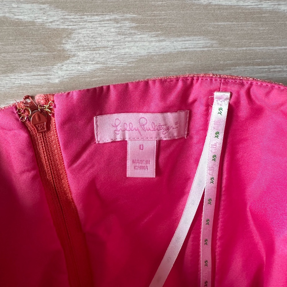 Lilly Pulitzer Strapless Dress in Coral Pink - Picture 5 of 6